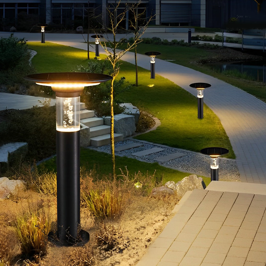 Round Creative Bubble Design Waterproof LED Modern Solar Path Lights