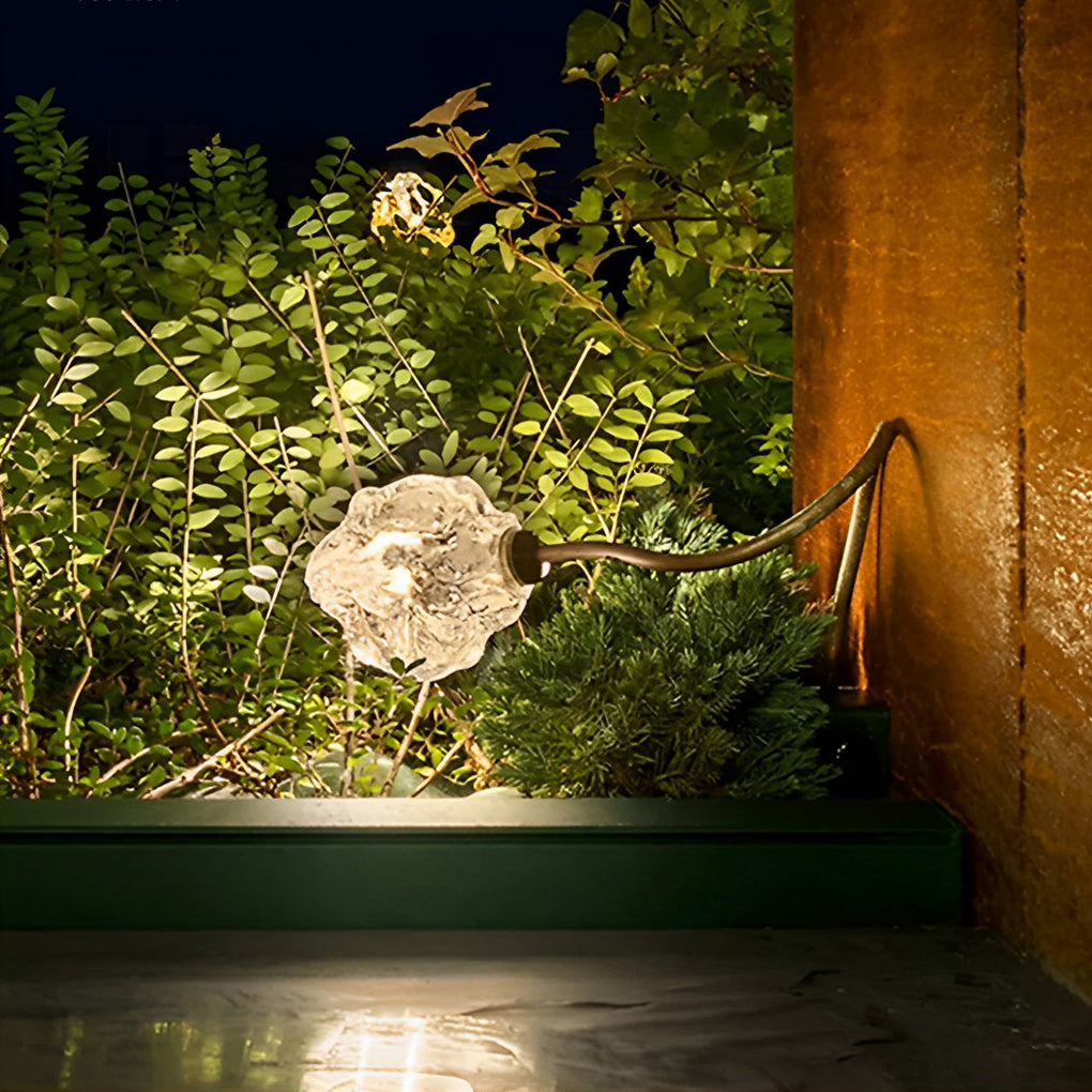 Outdoor Flower Bud Lawn Lights – Apple & Grape Designs, LED, Modern Illumination