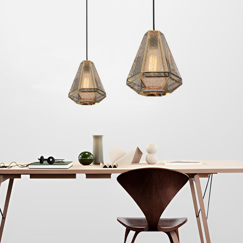 Electroplated Stainless Steel Creative Geometric Nordic Pendant Lights - Dazuma
