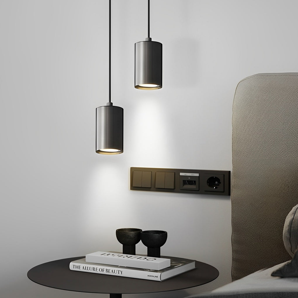 Cylindrical Minimalist Copper Electroplated Nordic Chandelier Spotlight - Dazuma