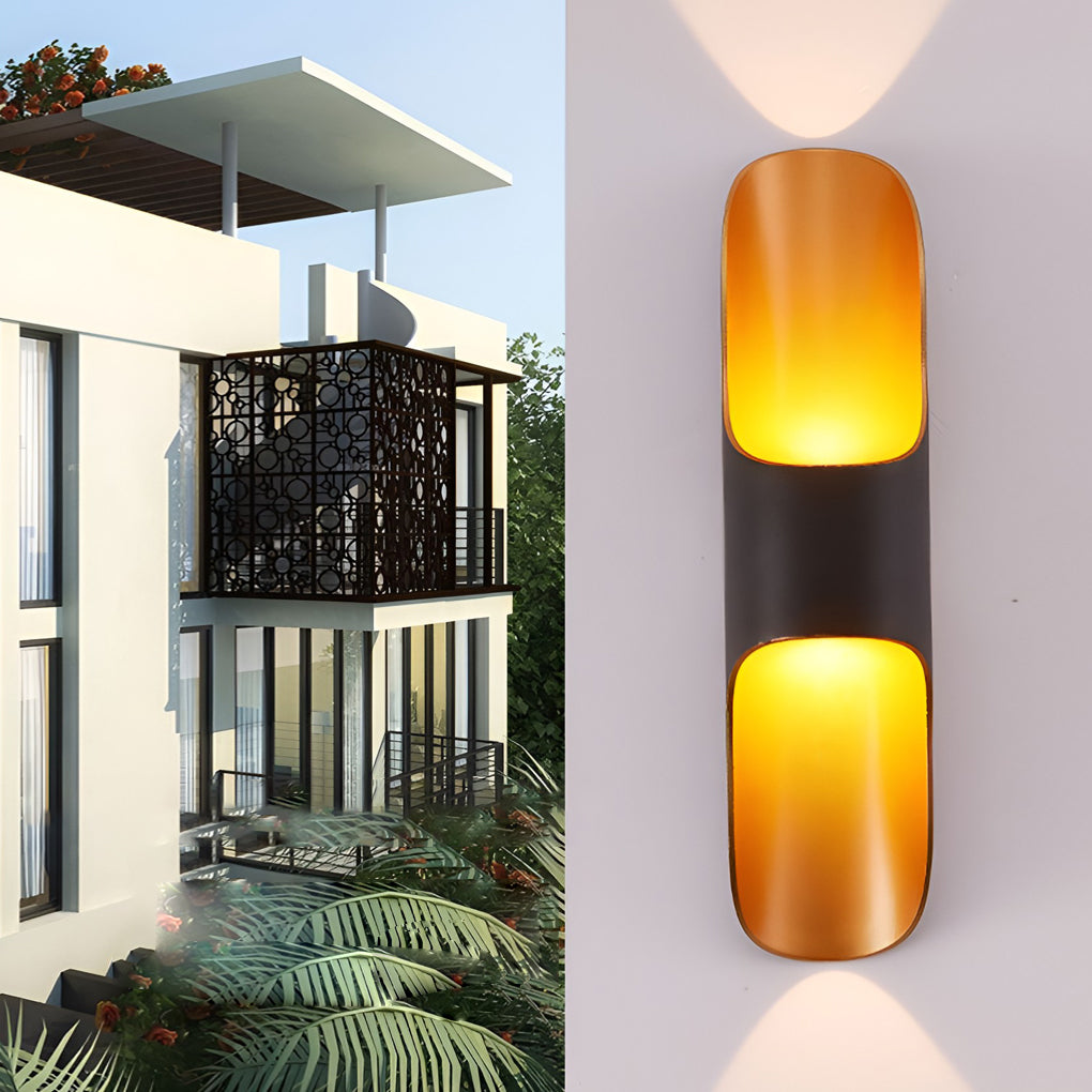Waterproof Up and Down Lights LED Modern Outdoor Wall Sconces Lighting - Dazuma