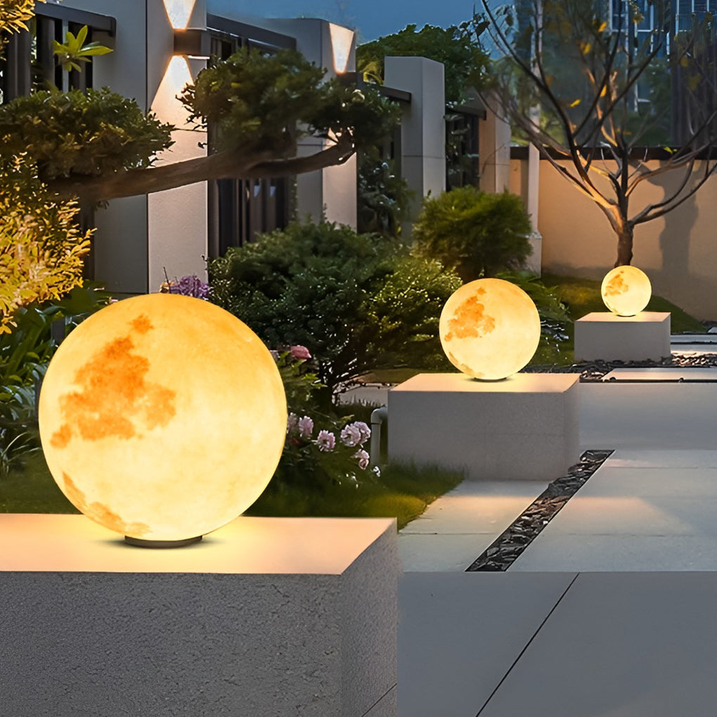 [Open-Box] Moon Waterproof LED Modern Solar Post Caps Lights Pillar Light