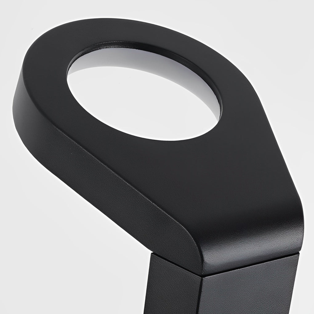 Minimalist LED Black Lawn Lamp Modern, Aluminum Outdoor Lighting