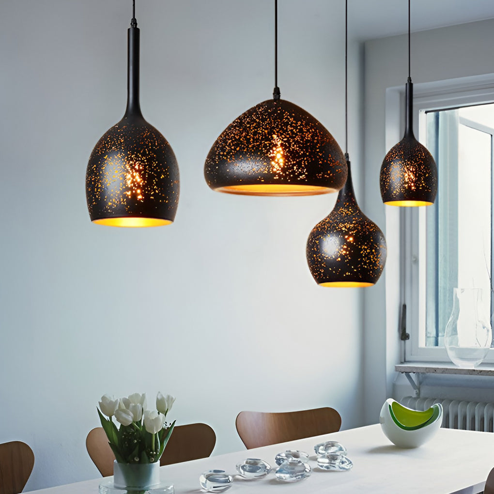 Creative Iron E27 Black Retro Industrial Pendant Light Hanging Ceiling Lights - Dazuma