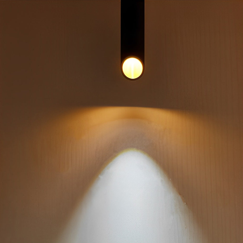 Long Cylindrical Oblique LED Minimalist Nordic Chandelier Pendant Lights