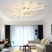 Creative Strip Stepless Dimming LED White Nordic Ceiling Lights Chandelier - Dazuma