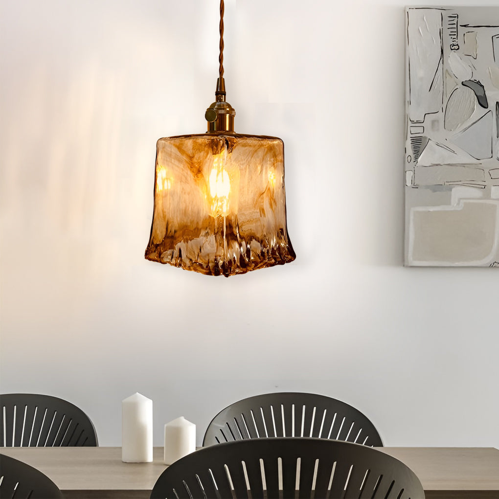 Creative Electroplated Metal Glass LED Nordic Island Lights Hanging Lamp