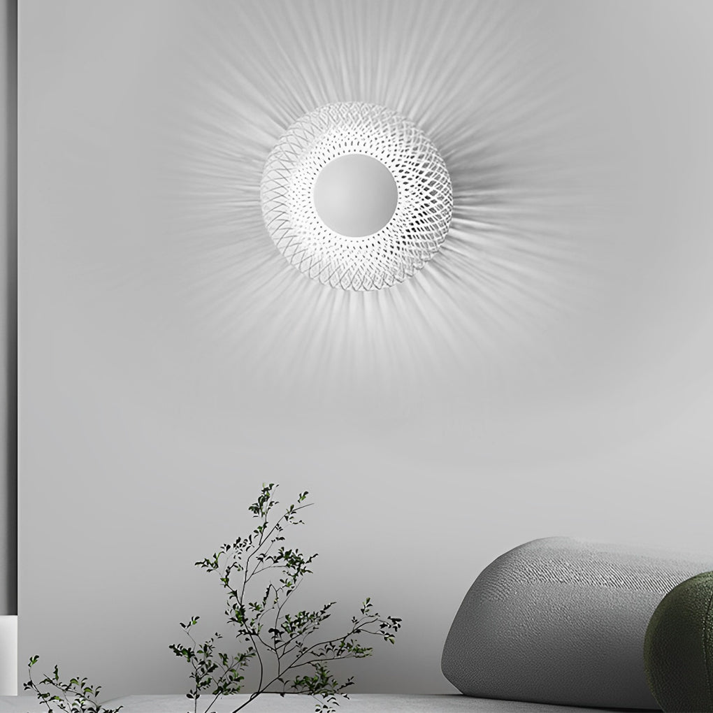 Artistic Creative Circular Nest Grid LED Modern Wall Sconce Lighting