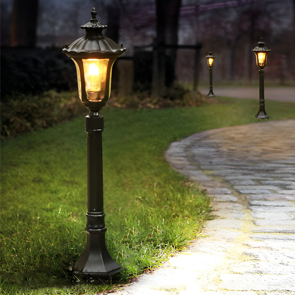 Vintage Classic Waterproof LED Black European-style Outdoor Lawn Lights