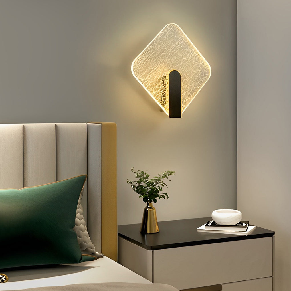 Minimalist Round Square LED Creative Modern Wall Lamp Bedside Lights ...