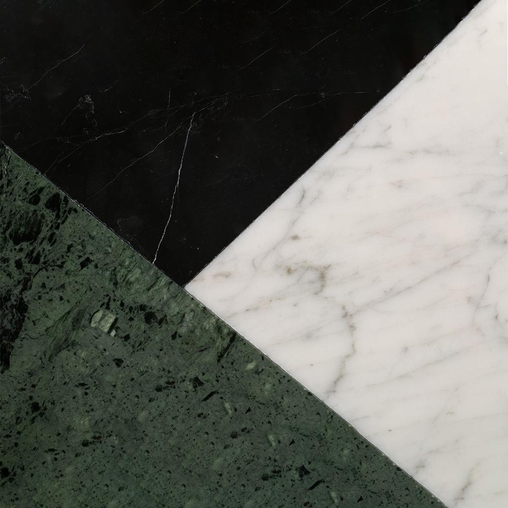 Marble Rectangular Serving Platter Cutting Board Appetizer Platter Black Green White