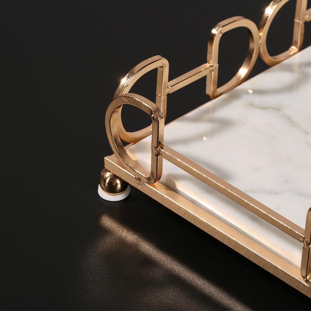 White Marble Tissue Holder Decorative Rectangular Tissue Box Holder