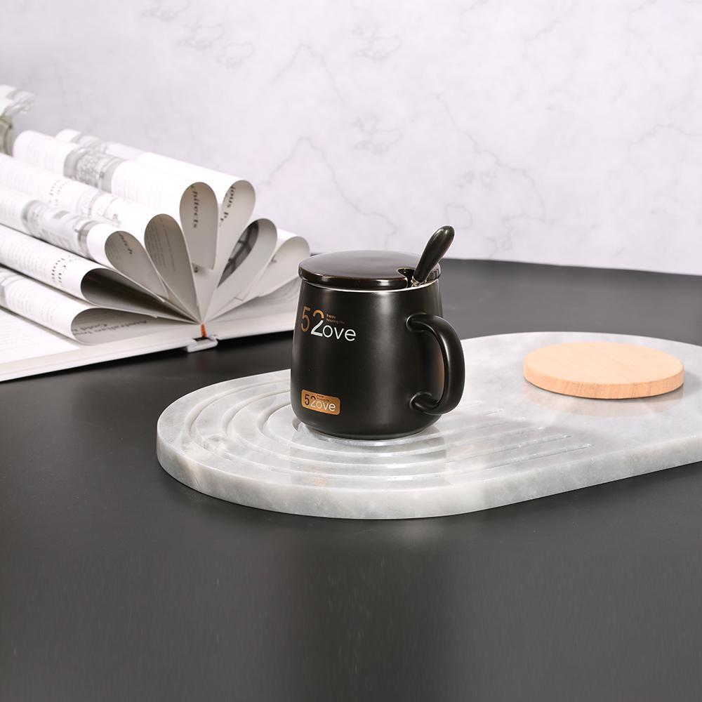 White Marble Oval Modern Dinner Plates Holiday Decorative Dinner Plates