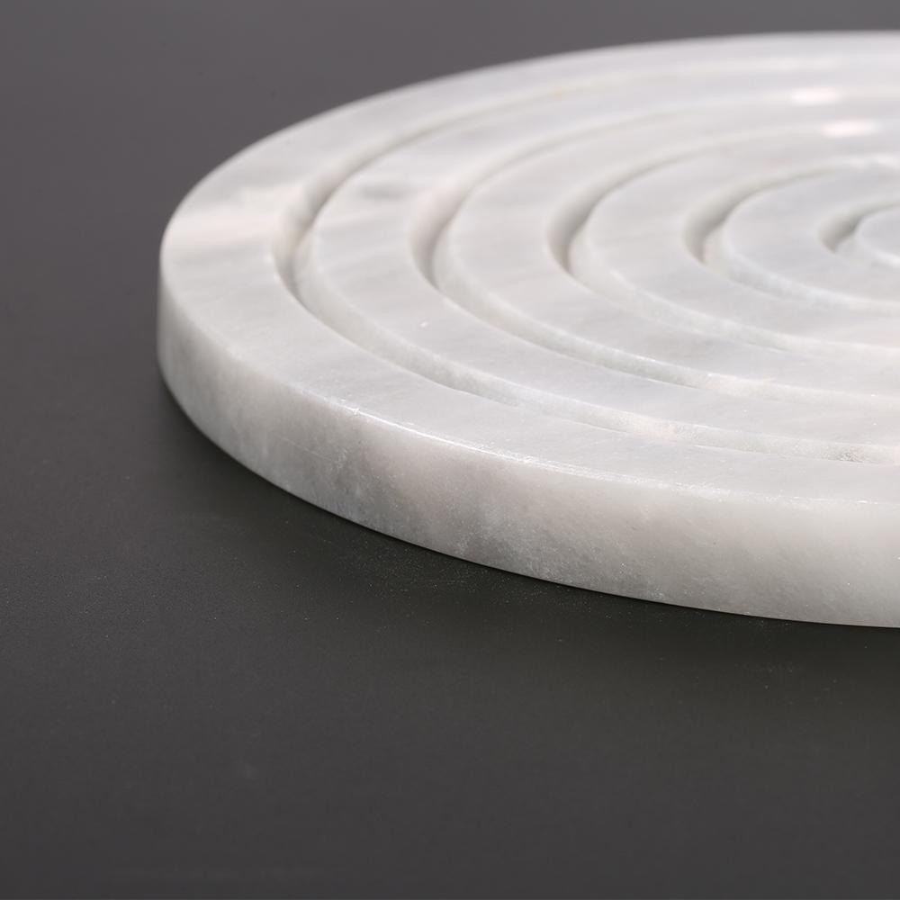 White Marble Oval Modern Dinner Plates Holiday Decorative Dinner Plates