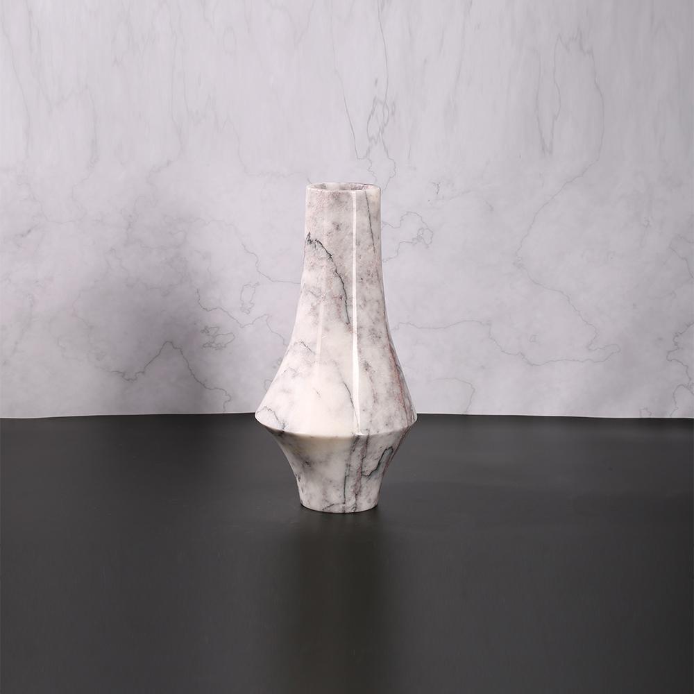 Marble Modern White Flower Vase Table Decorative Vases Small Plant Vase
