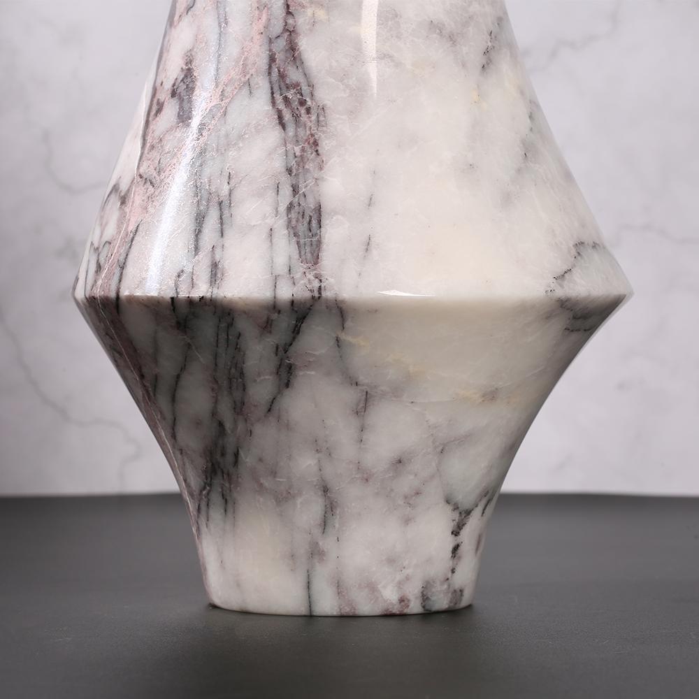 Marble Modern White Flower Vase Table Decorative Vases Small Plant Vase