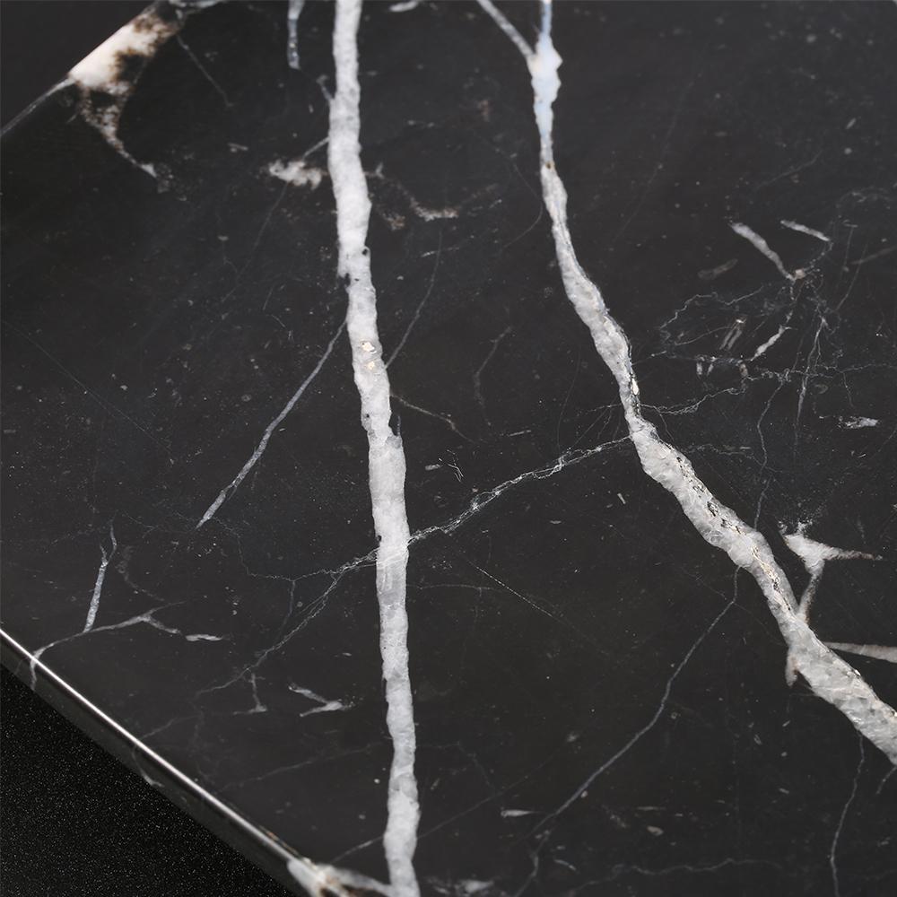 Marble Long Oval Serving Tray Fruit Tray Large Seafood Platter Black