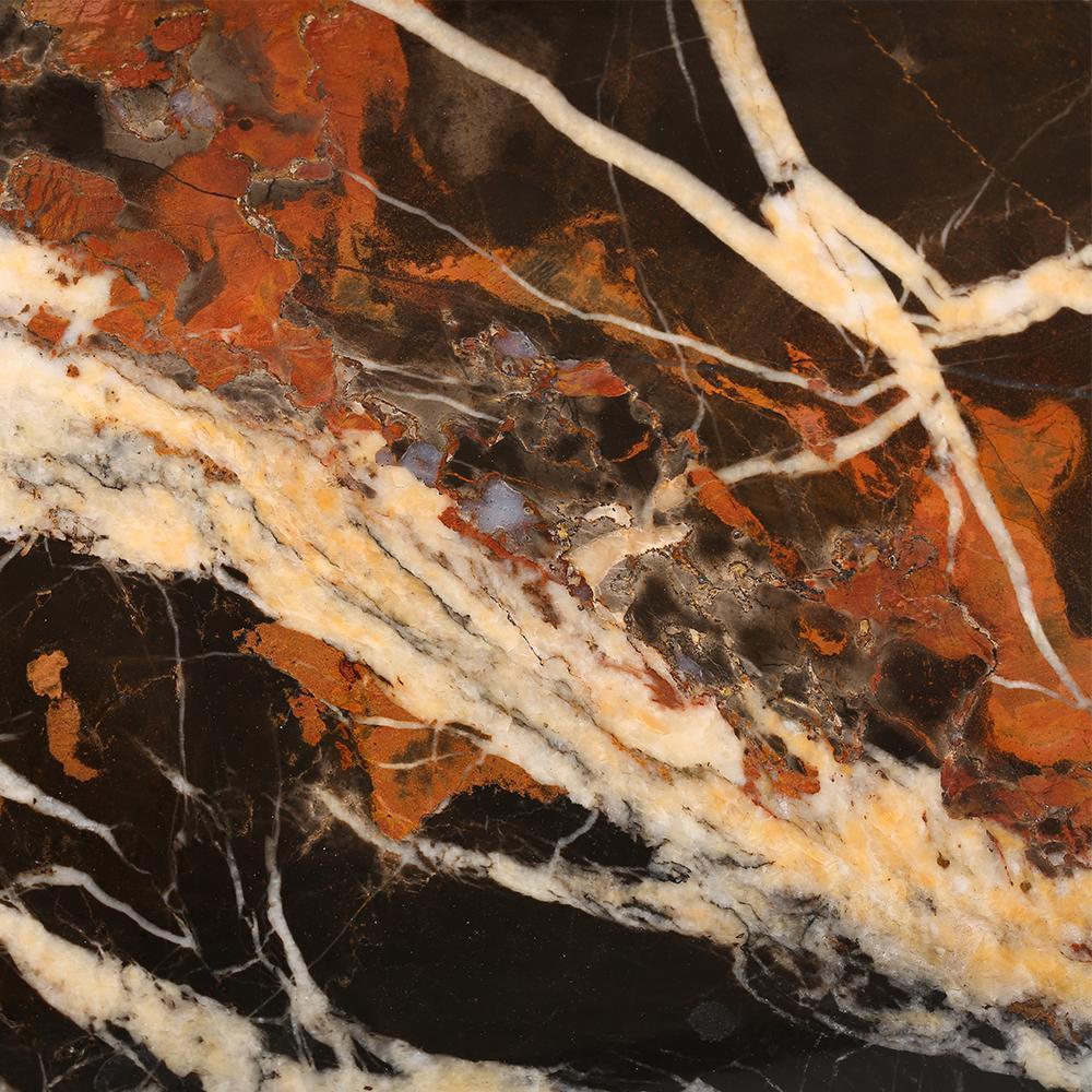 Marble Long Food Serving Tray Kitchen Desk Fruit Tray Sushi Plate Black Gold