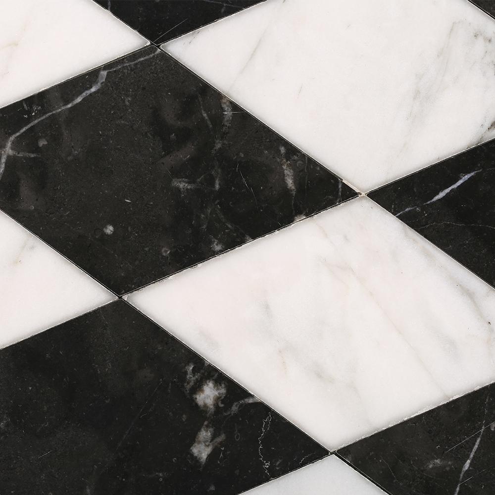 Round Marble Serving Board Sushi Platter Cheese Platter Black White