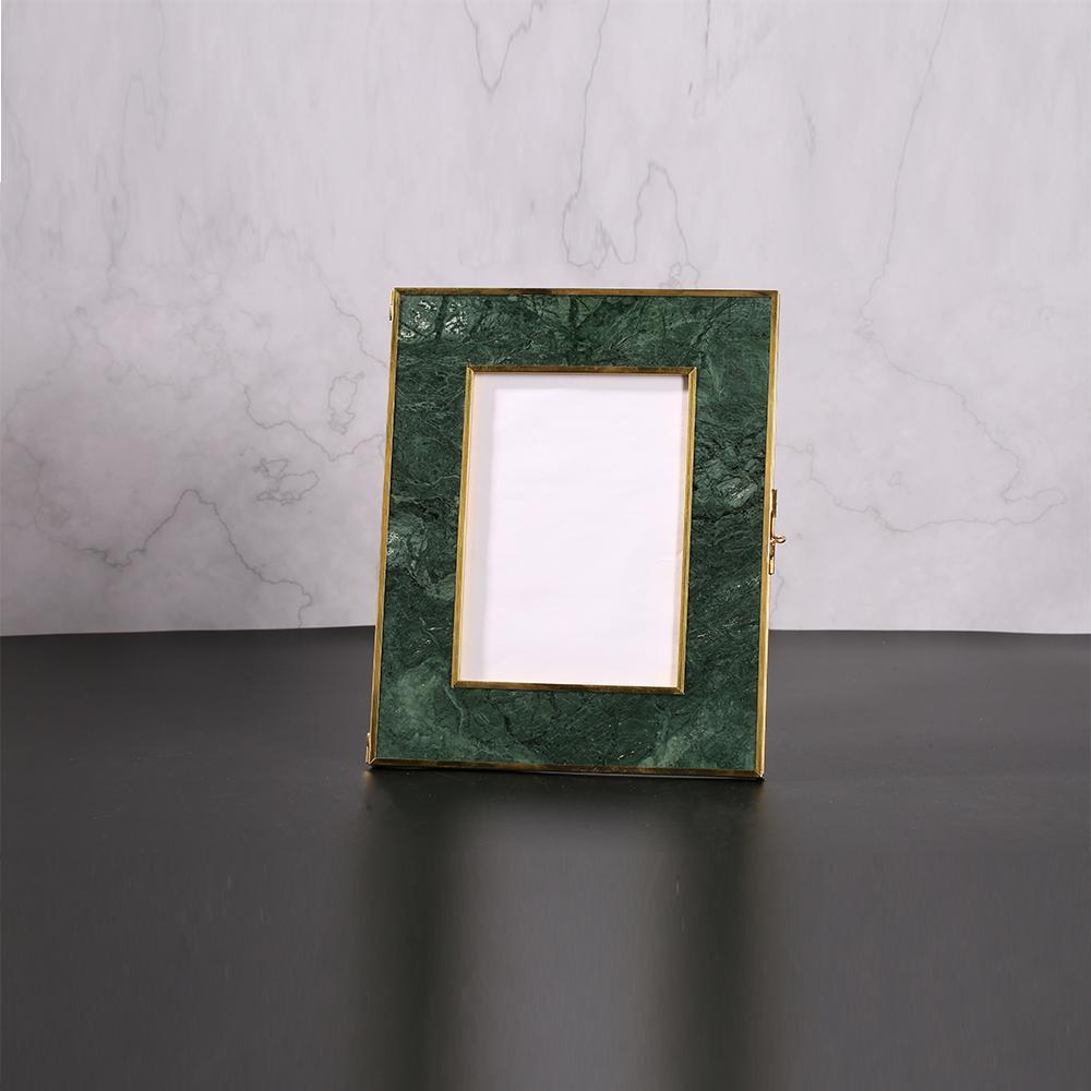 8'' x 8'' Vintage Personalized Marble Picture Frames Set of 2