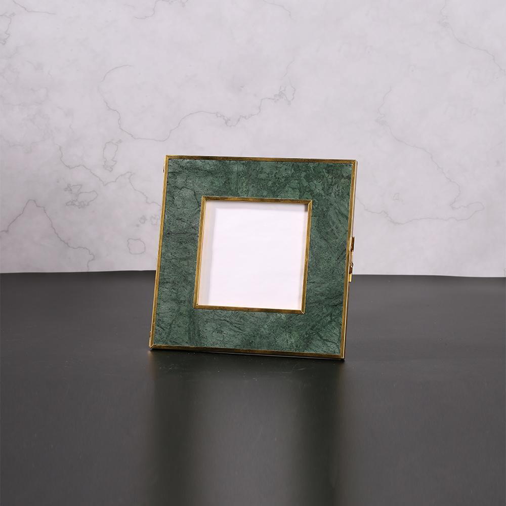8'' x 8'' Vintage Personalized Marble Picture Frames Set of 2