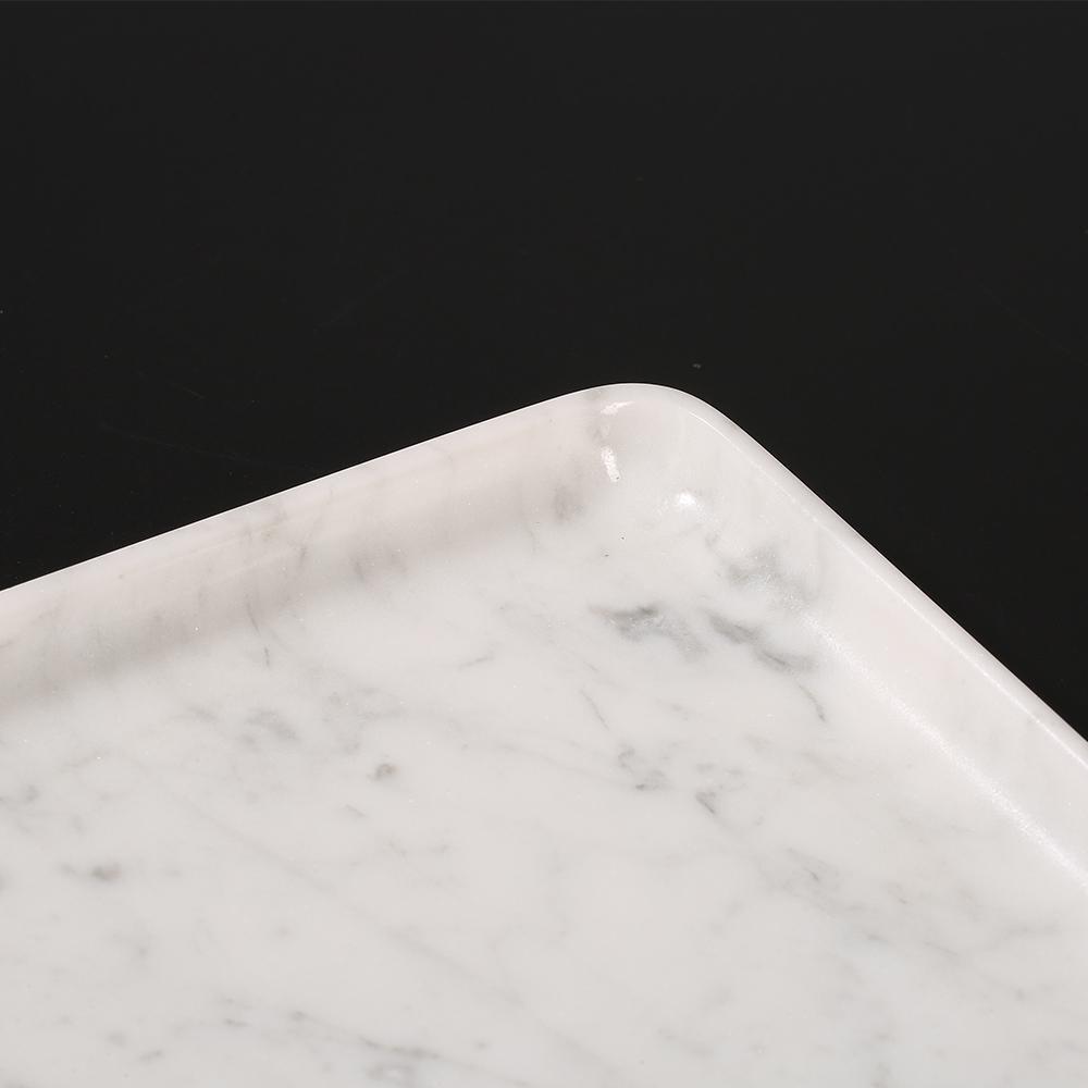 Marble White Rectangular Dinner Plates Steak Chicken Dinner Plate Chargers