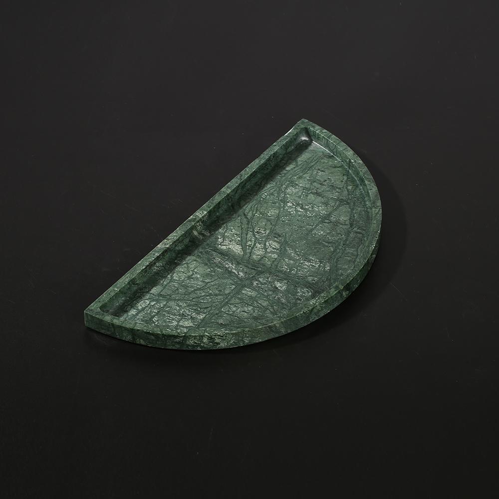 Semicircle Green Marble Dinner Plates Rustic Thanksgiving Dinner Plates