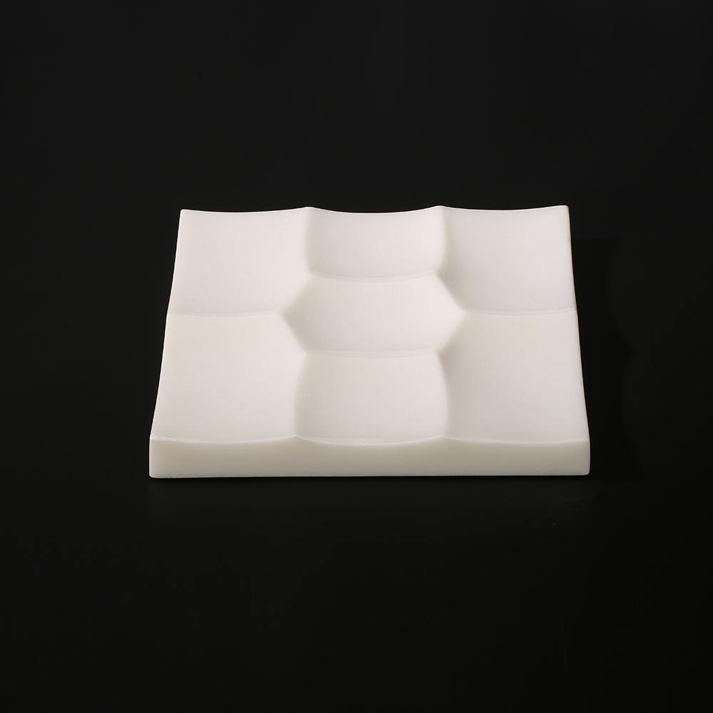 Square Marble White Divided Dinner Plates Modern Healthy Dinner Plates