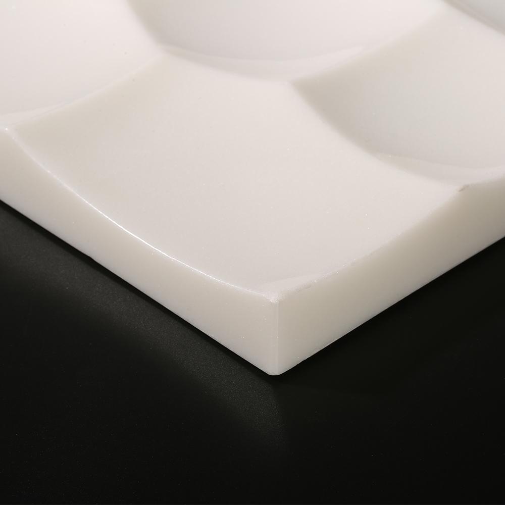 Square Marble White Divided Dinner Plates Modern Healthy Dinner Plates