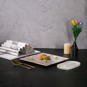 Square Marble Purple White Vintage Dinner Plates Christmas Dinner Plates