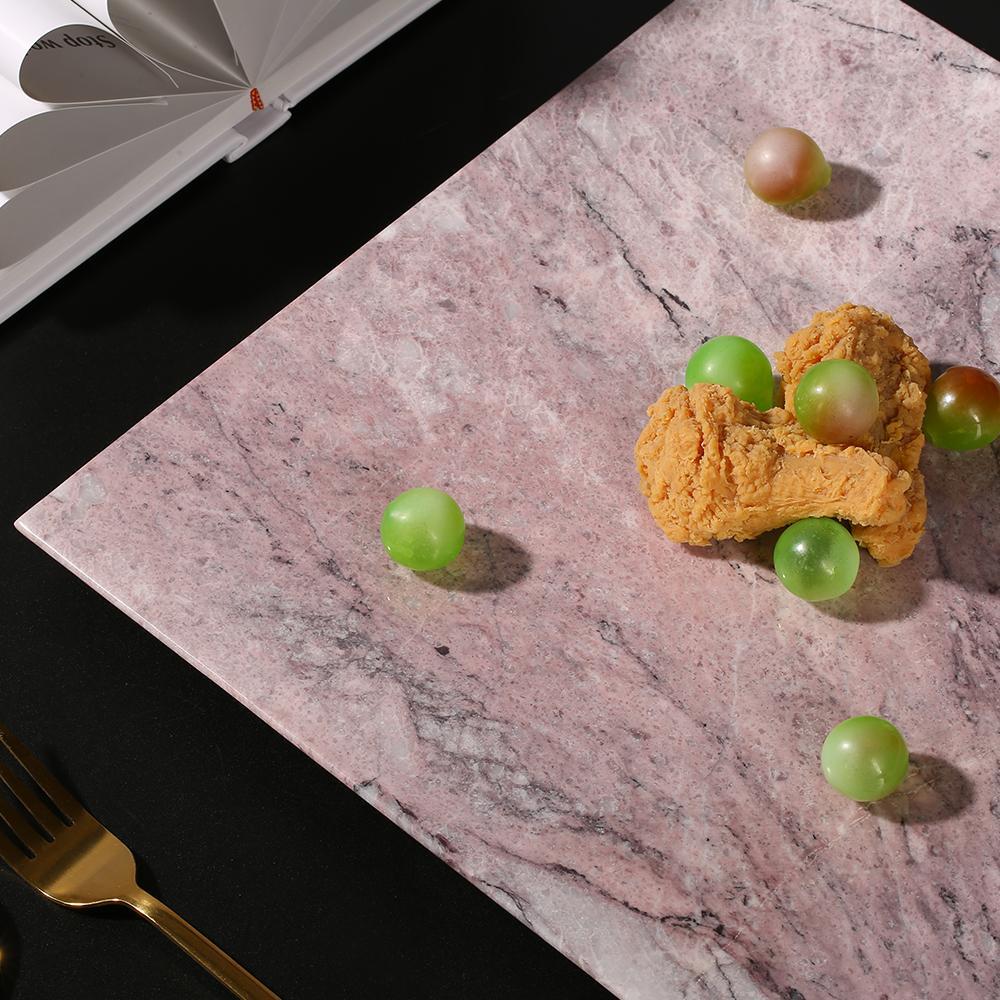 Square Marble Purple White Vintage Dinner Plates Christmas Dinner Plates