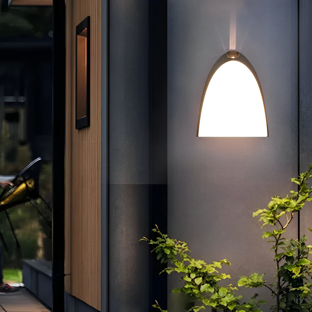 Creative LED Waterproof Aluminum Black Modern Outdoor Wall Sconce Lighting | Dazuma