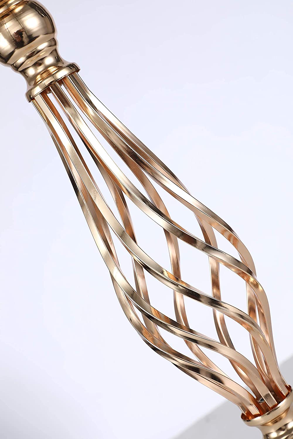 2-Piece Metal Gold Candle Holder Table Centerpiece Stand Pillar Candlestick