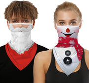 2 Pcs Ugly Christmas Masks Neck Gaiters