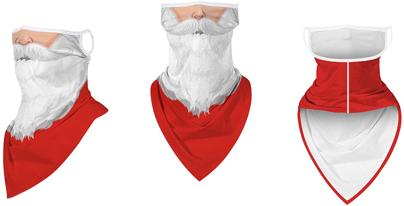 2 Pcs Ugly Christmas Masks Neck Gaiters