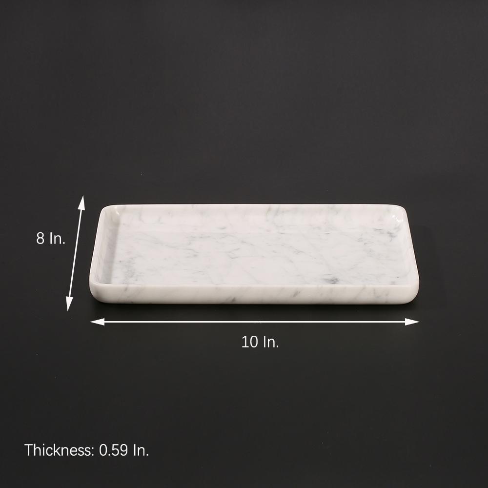 Marble White Rectangular Dinner Plates Steak Chicken Dinner Plate Chargers