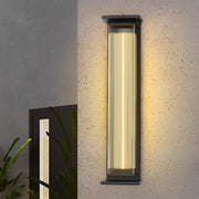 Creative Strip Waterproof Black Modern LED Wall Lamp Outdoor Wall Lights | Dazuma