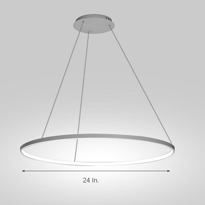 24'' Acrylic Pendant Light Fixtures With Dimmable Remote