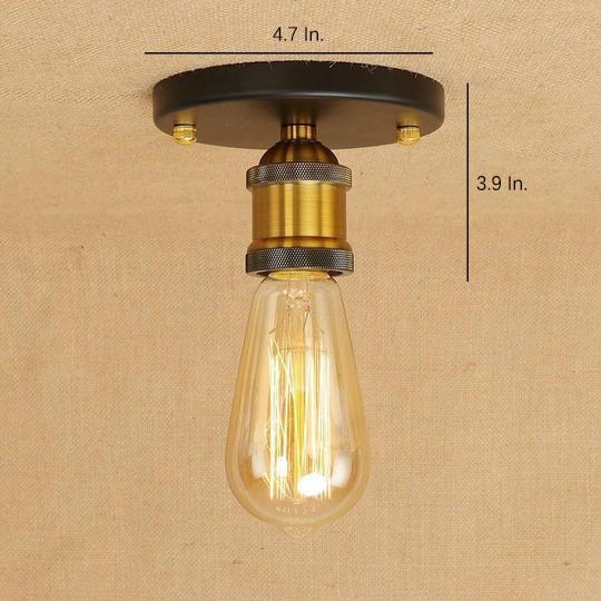 5'' Mini - style Rustic LED Retro Flush Mount Lighting Ceiling Light