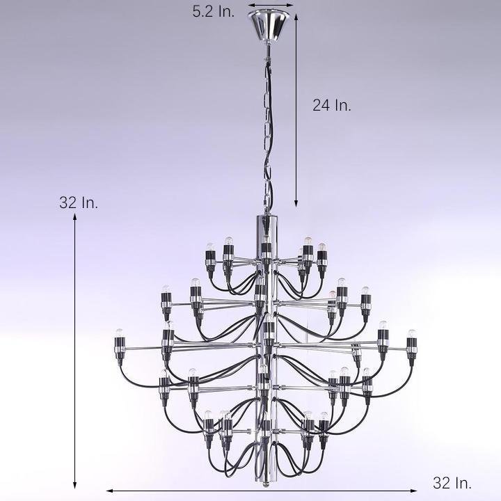 Creative 50 - Light Electroplated Candlestick Design Modern Chandeliers