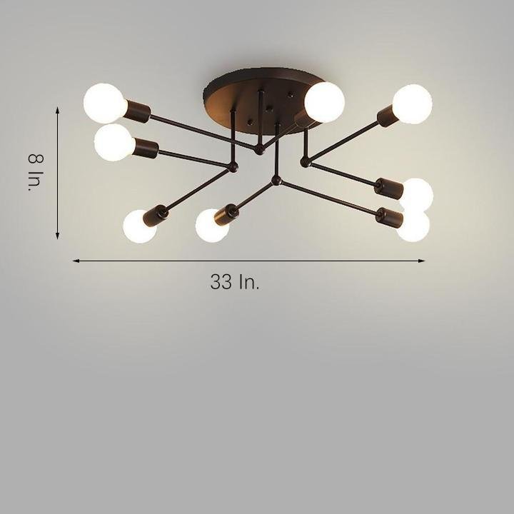 8-light LED Modern Sputnik Chandelier Ceiling Lights Pendent Lighting