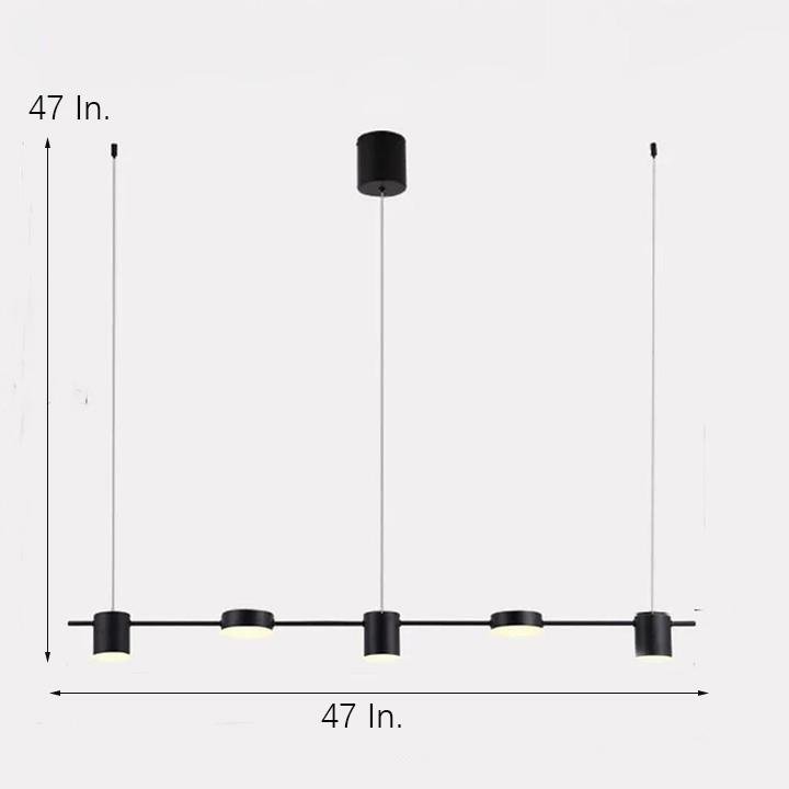 5 - light LED Creative Metal Modern Chandeliers Kitchen Pendant Lighting