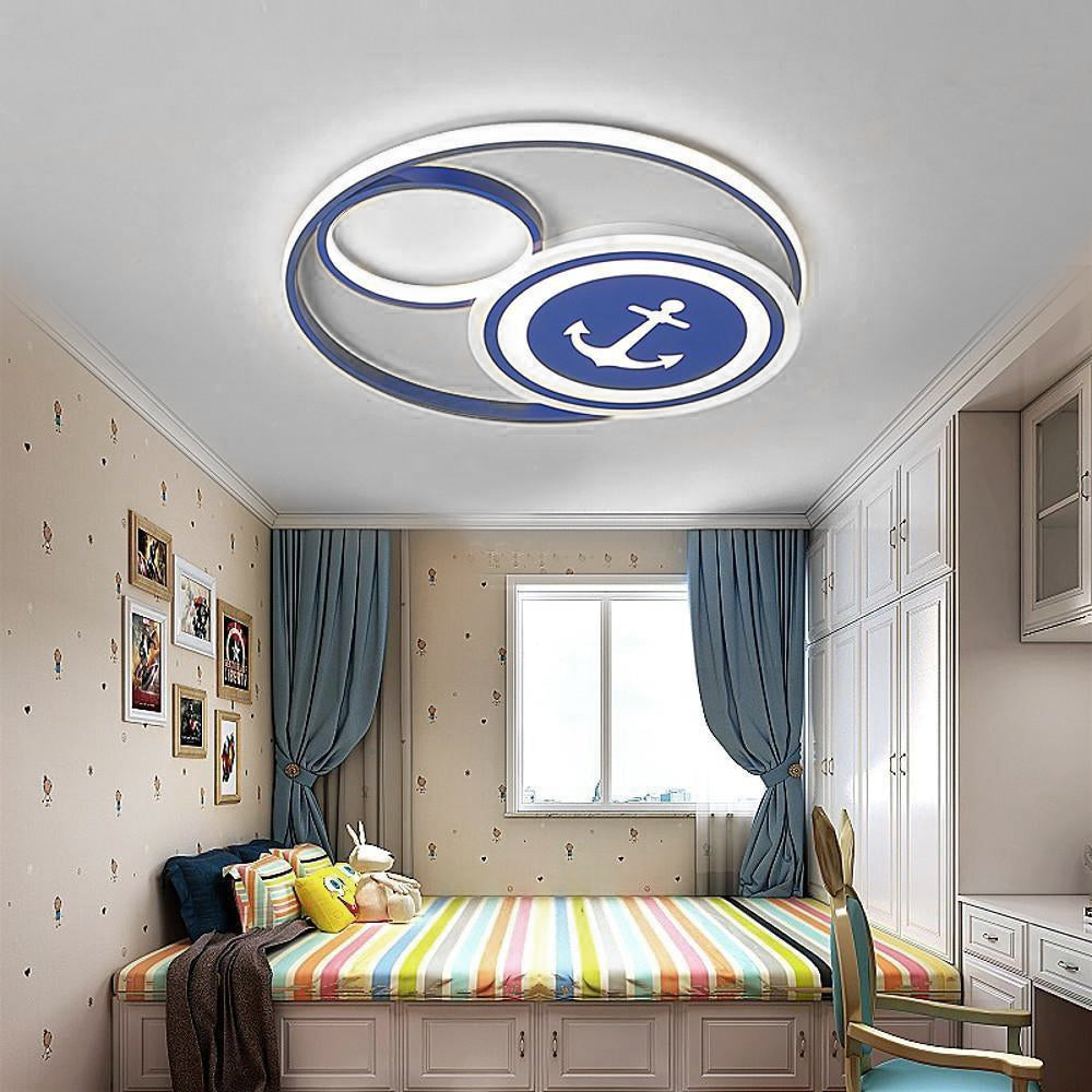 Novelty Circular Dimmable LED Modern Flush Mount Lighting Ceiling Lights
