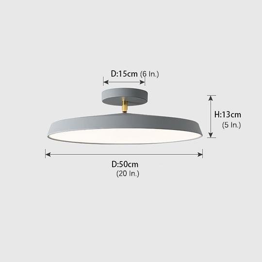 Adjustable Circular LED Nordic Ceiling Lights Flush Mount Lighting