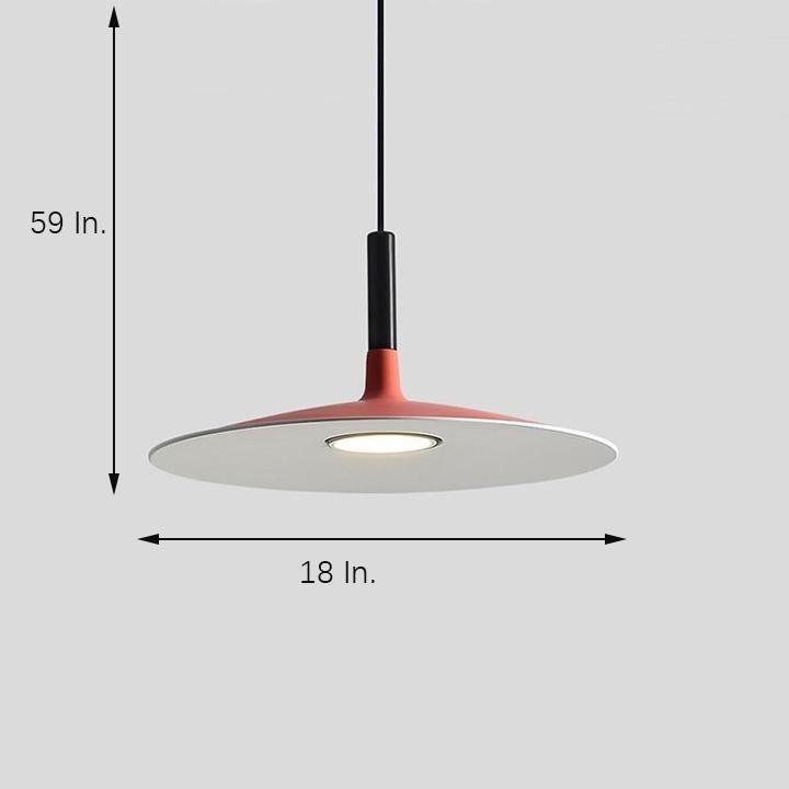 Flat Circular LED Nordic Pendant Lighting Hanging Ceiling Lights