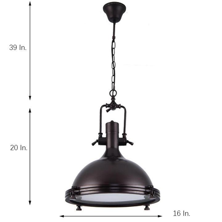 Vintage Metal Lantern Design LED Industrial Pendant Lights Chandeliers