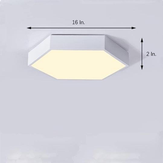 Geometric Hexagon Shaped LED Modern Ceiling Light Flush Mount Lighting