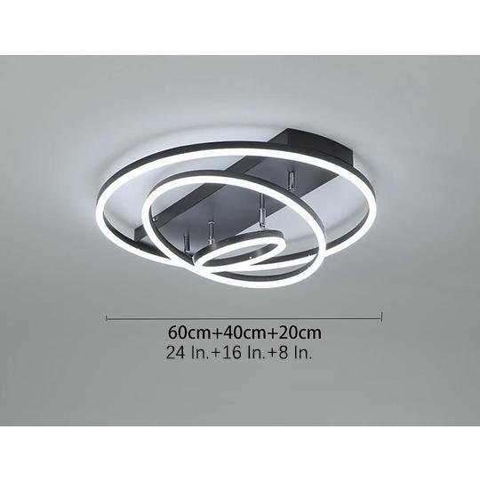 3 Circle Arbitrary Acrylic LED Flush Mount Ceiling Light for Living Room