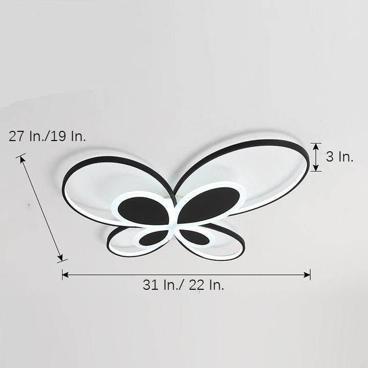 Cluster Dimmable Butterfly LED Flush Mount Ceiling Light for Baby Kids