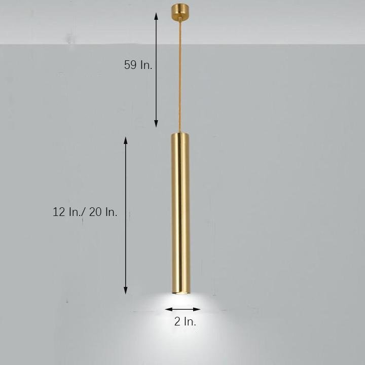 Unique Elongated Linear Metal Industrial Kitchen Island Pendant Lighting